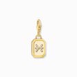 Charm de plata con ba&ntilde;o de oro del signo del Zodiaco Piscis con piedras de la colección Charm Club en la tienda online de THOMAS SABO